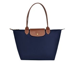 navy longchamp shoulder bag